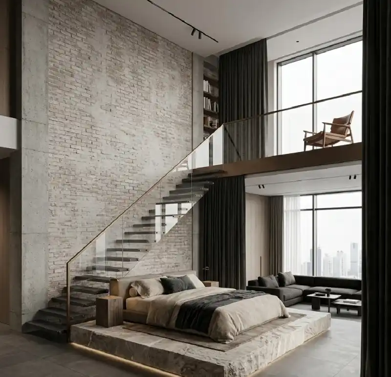Modern Luxury Penthouse Retreat: The Suspended Loft Aesthetic | Wisal